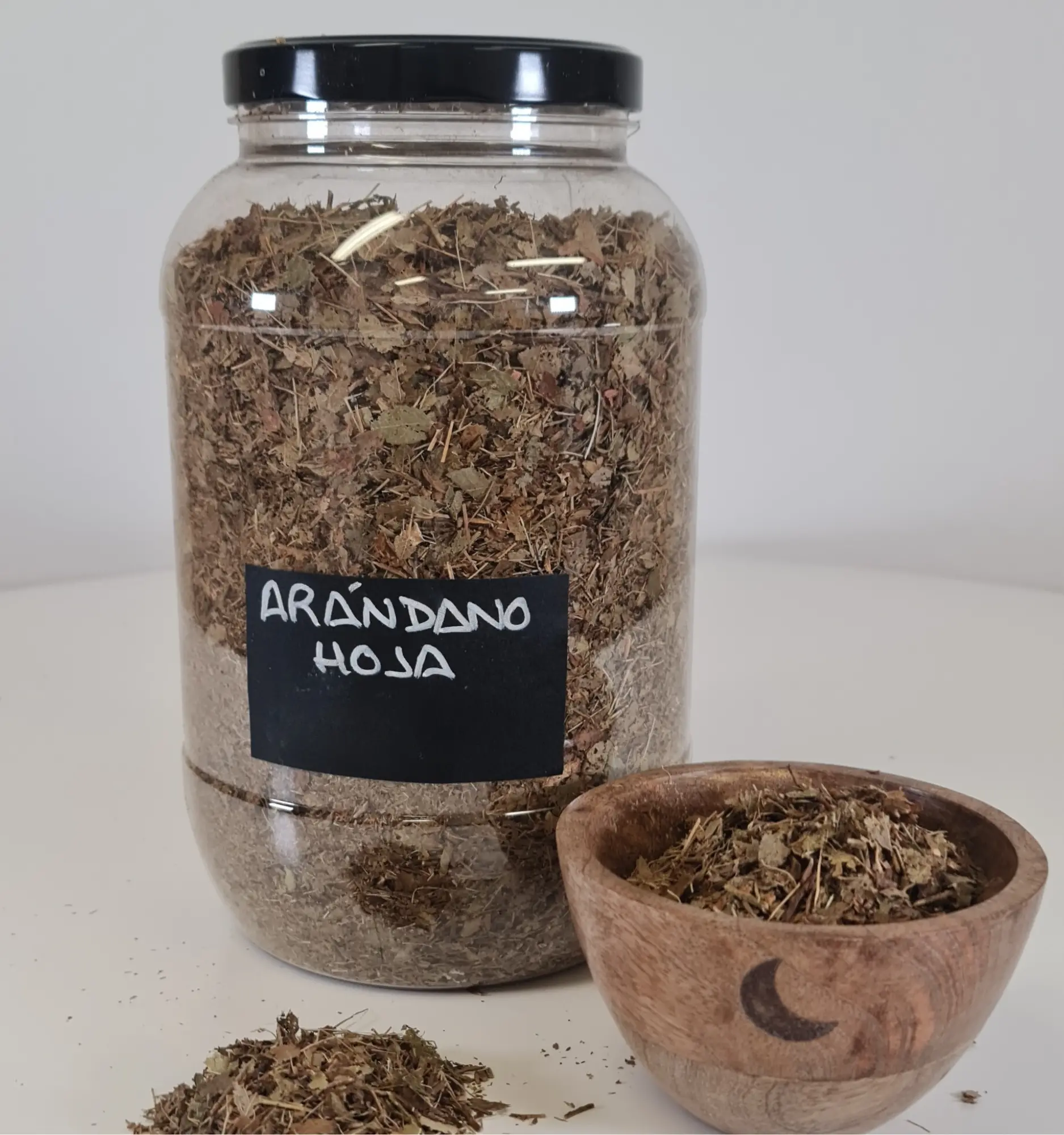 Arándano hoja bote y cuenco