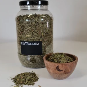 Estragón cuenco y bote