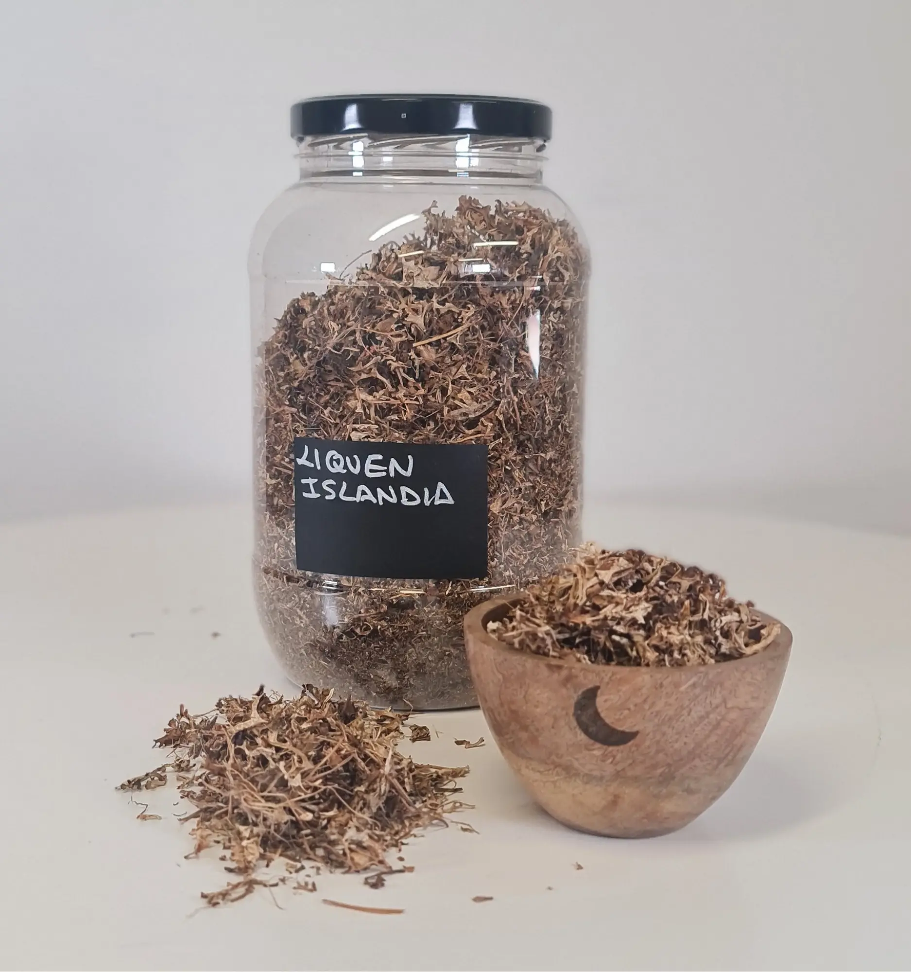 Liquen islandia bote y cuenco