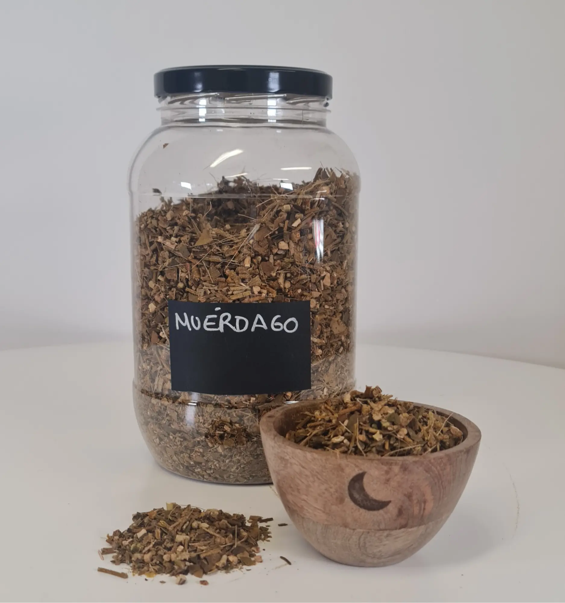 Múerdago bote y cuenco