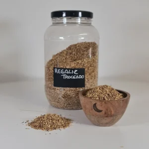 Regaliz troceado bote y cuenco