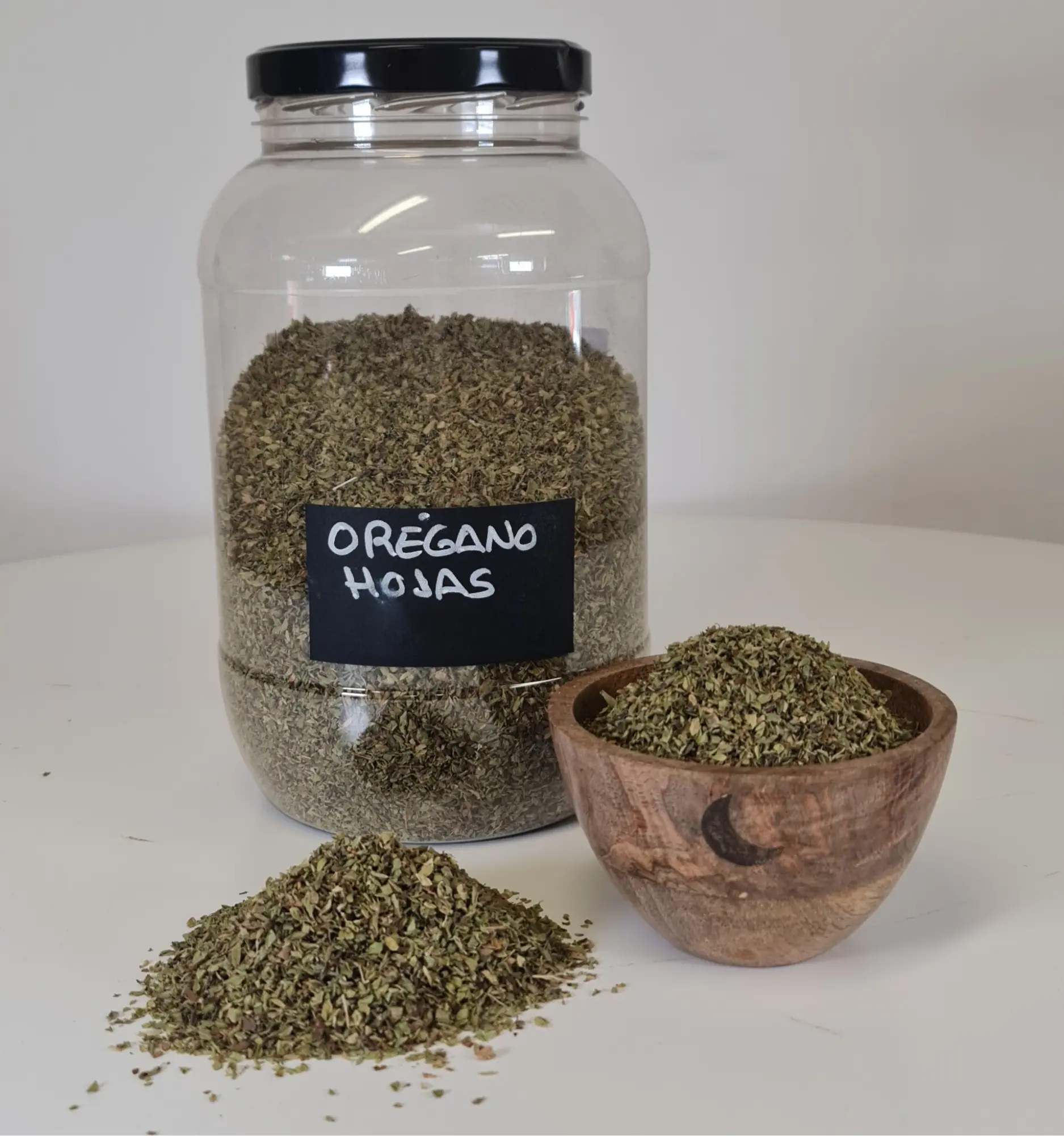 Orégano Hojas bote y cuenco