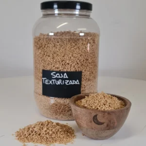 Soja texturizada bote y cuenco