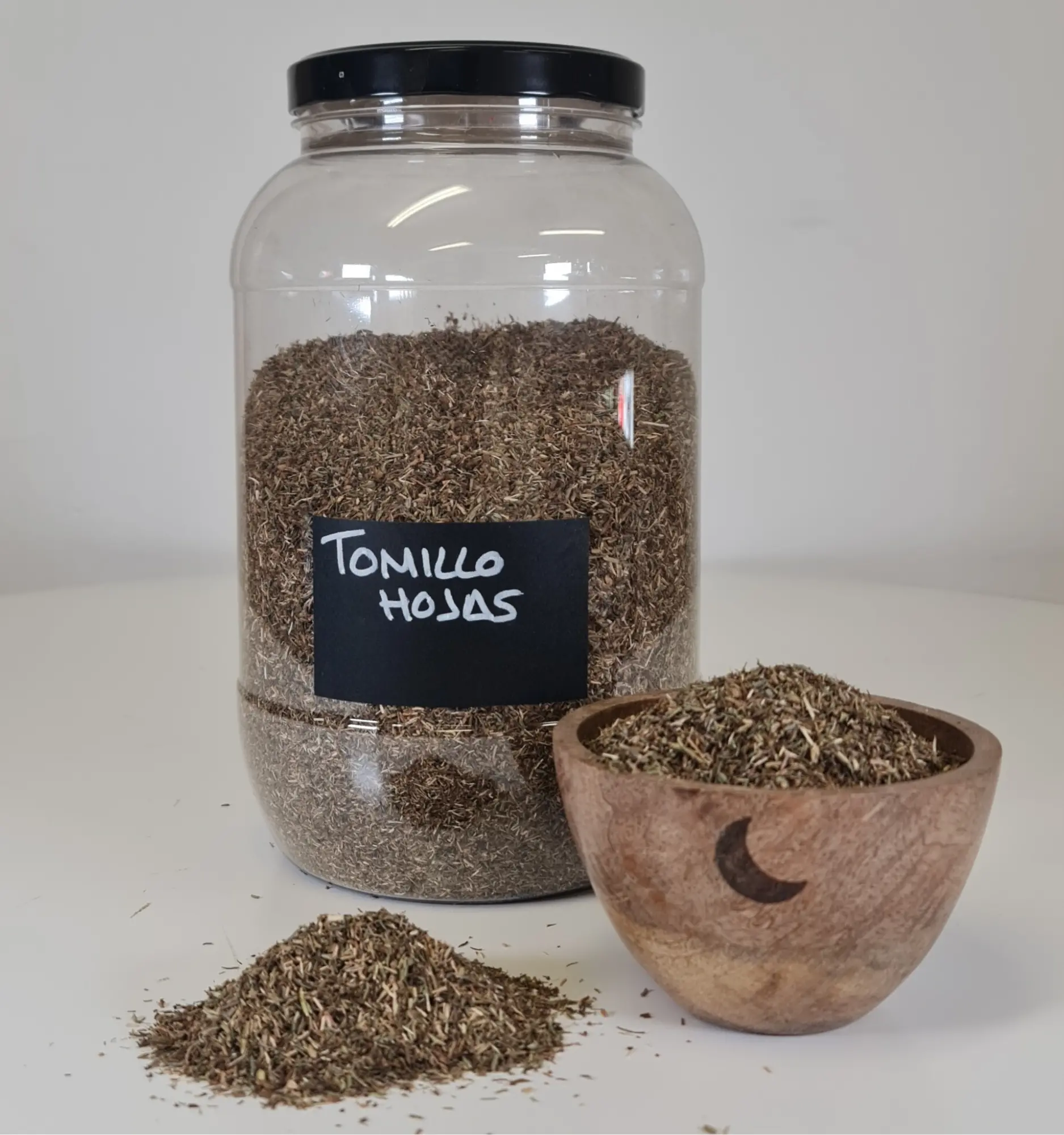 Tomillo Hojas bote y cuenco