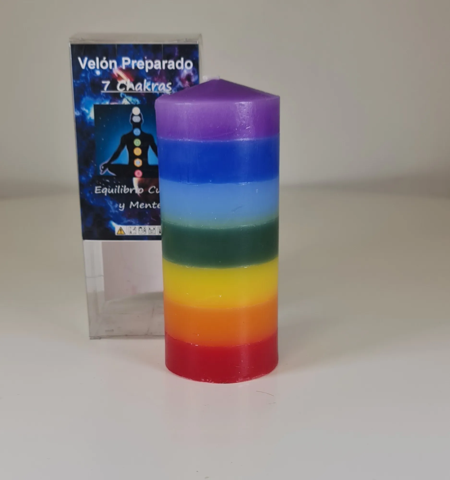 velón preparado 7 chakras