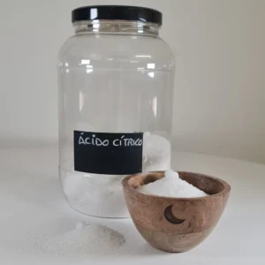 Ácido cítrico bote y cuenco