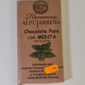 Chocolate puro con menta
