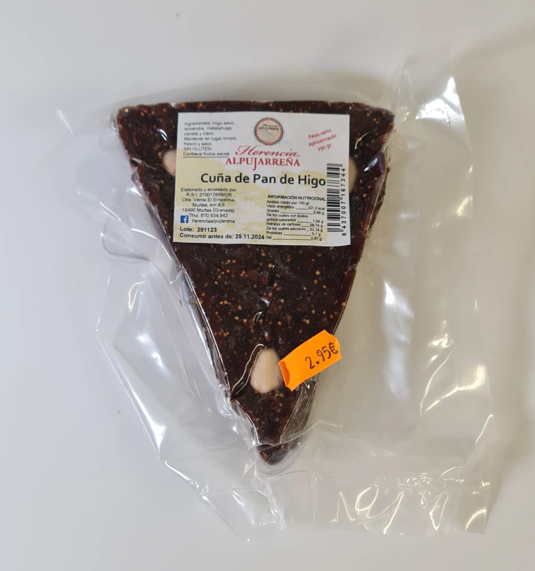 Cuña de pan de higo