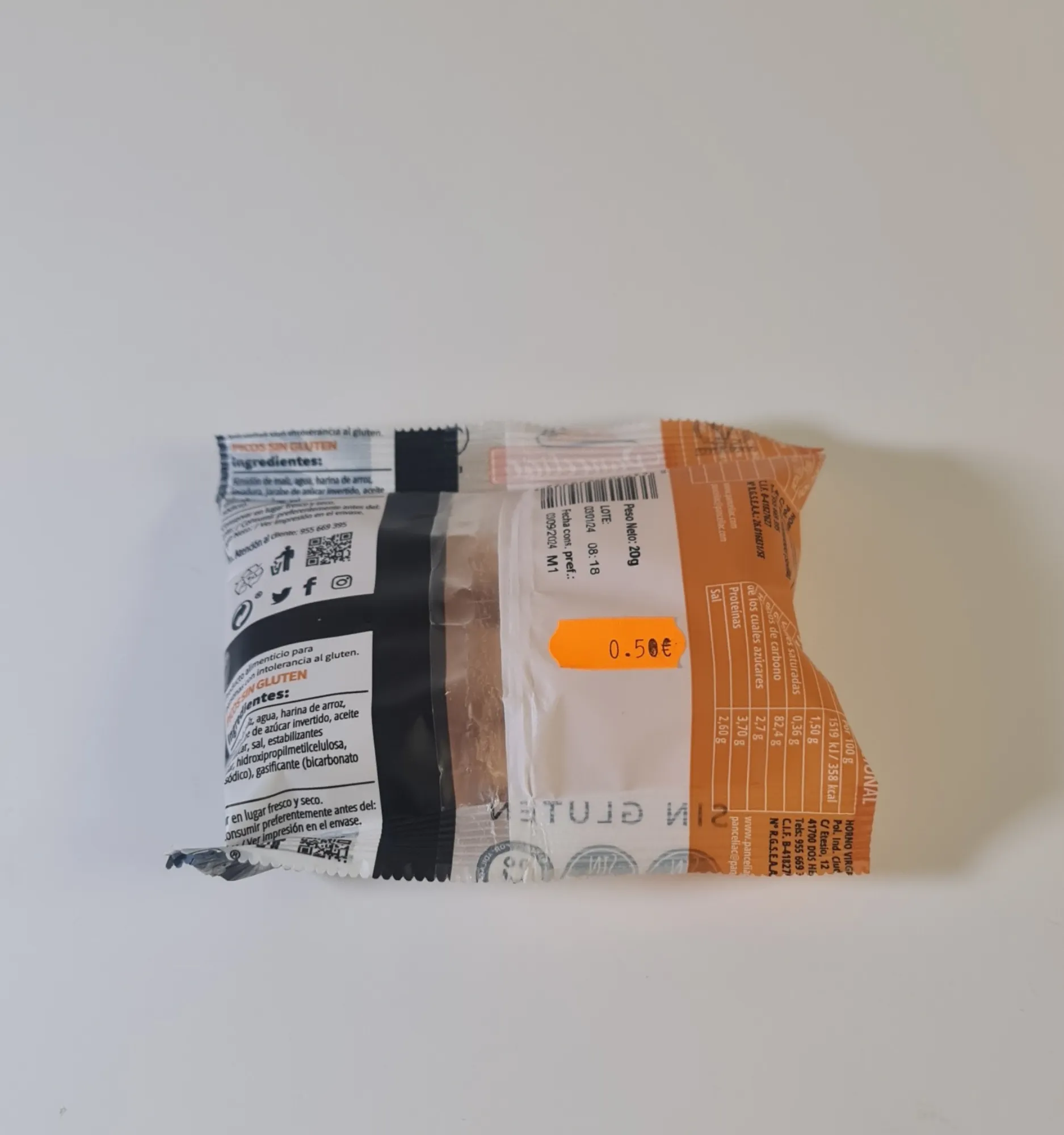 Picos pequeños sin gluten Panceliac