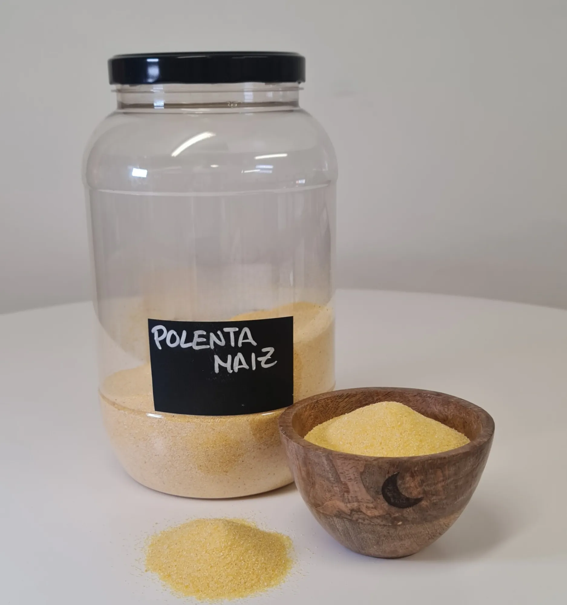 Polenta maíz bote y cuenco