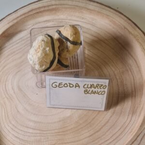 Geoda cuarzo blanco