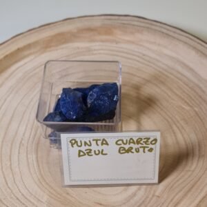 Punta cuarzo azul bruto