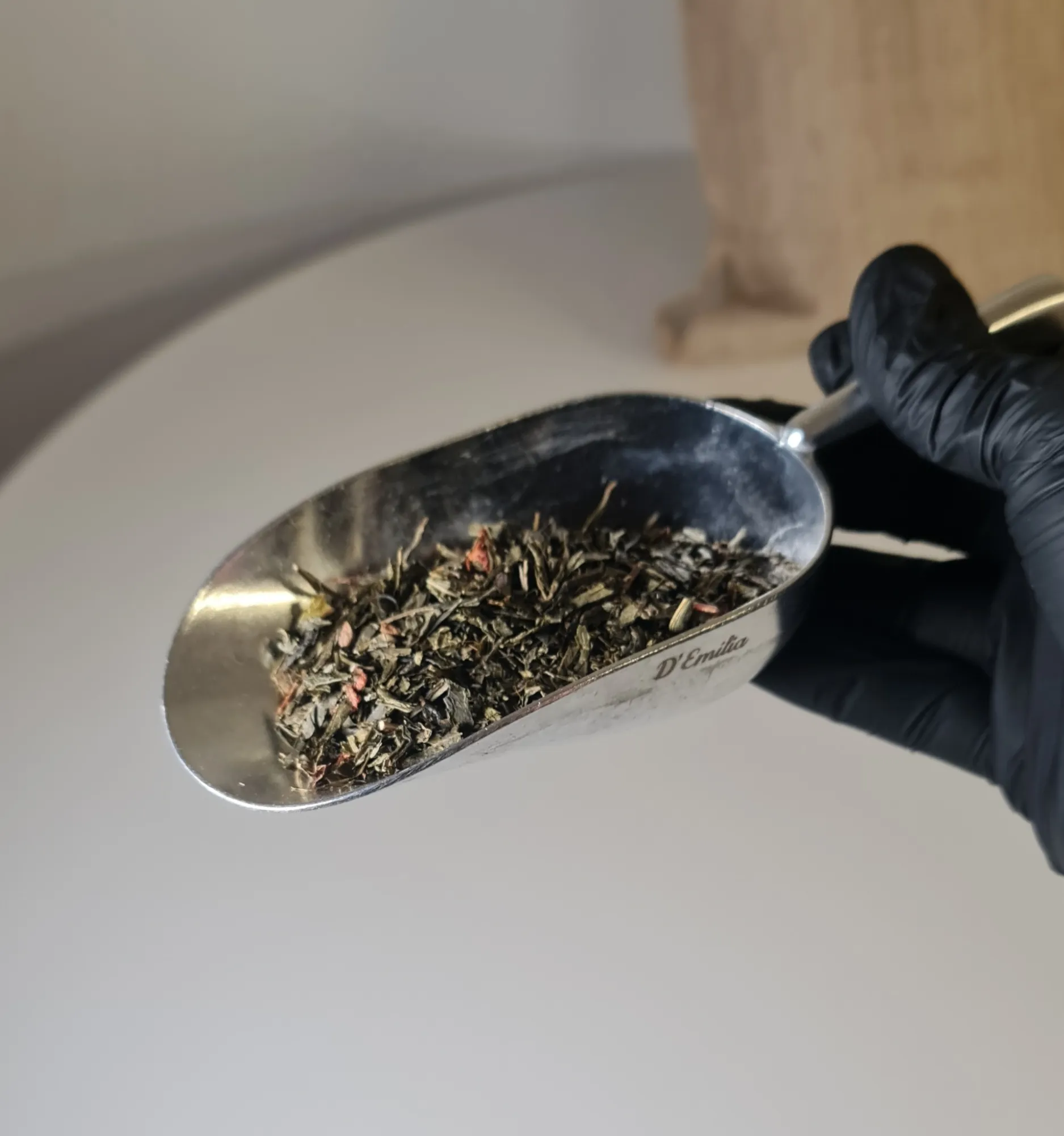 Té verde champan fresas