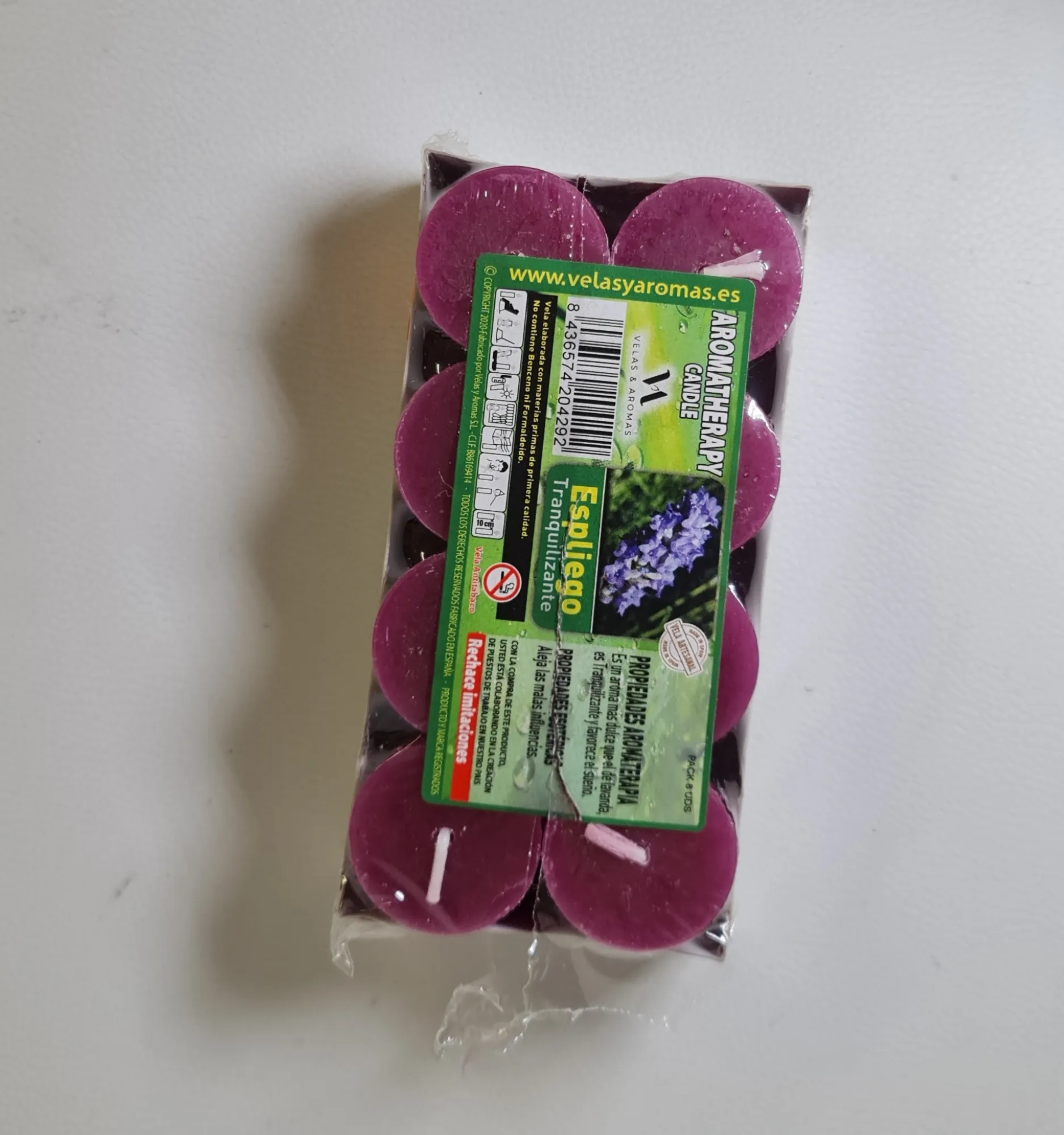Velas aromáticas espliego