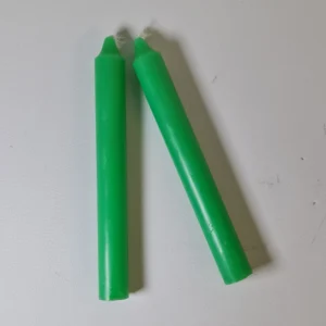 Velas de Bujía Verdes 20cm