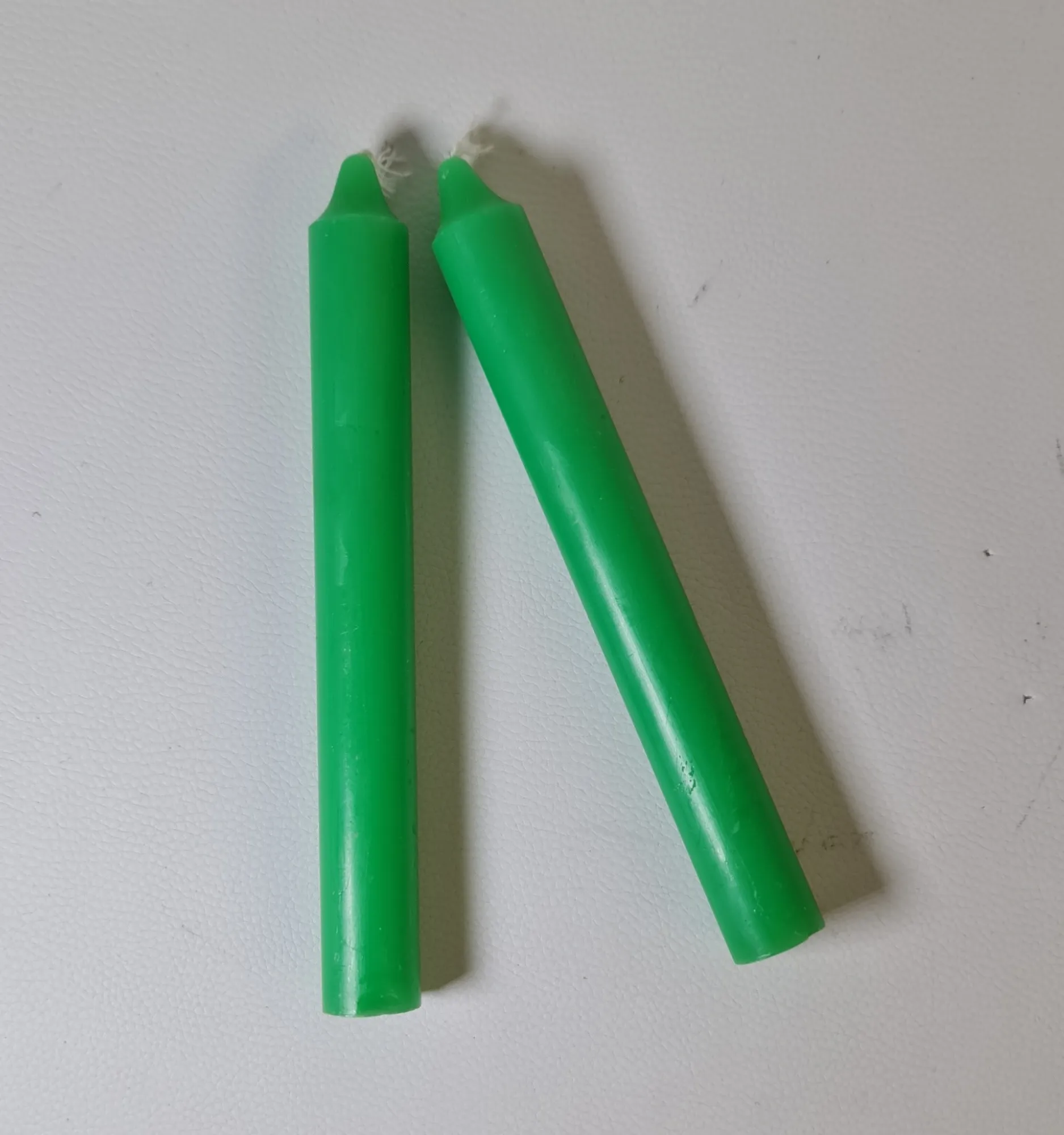 Velas de Bujía Verdes 20cm