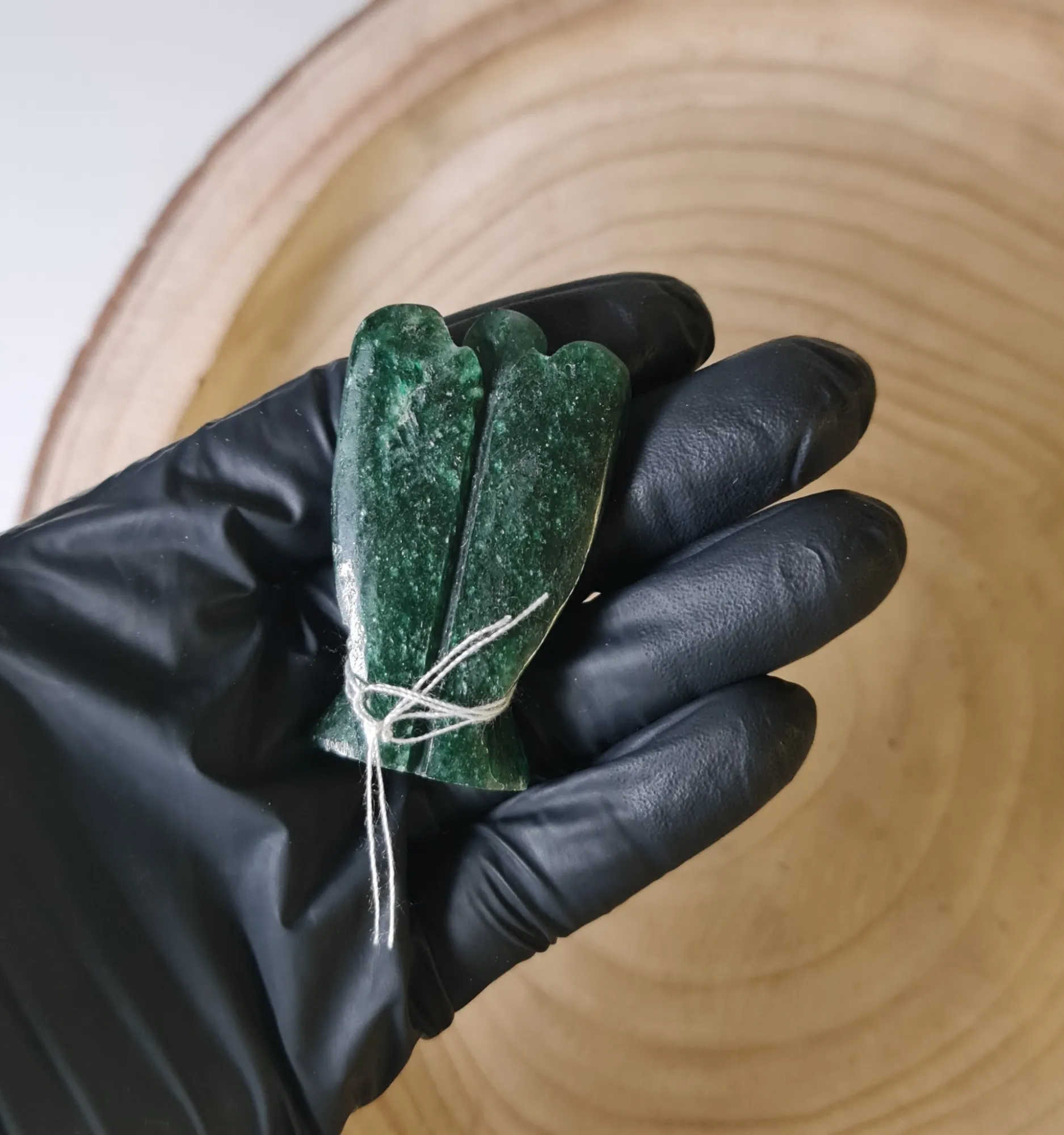 Ángel aventurina verde