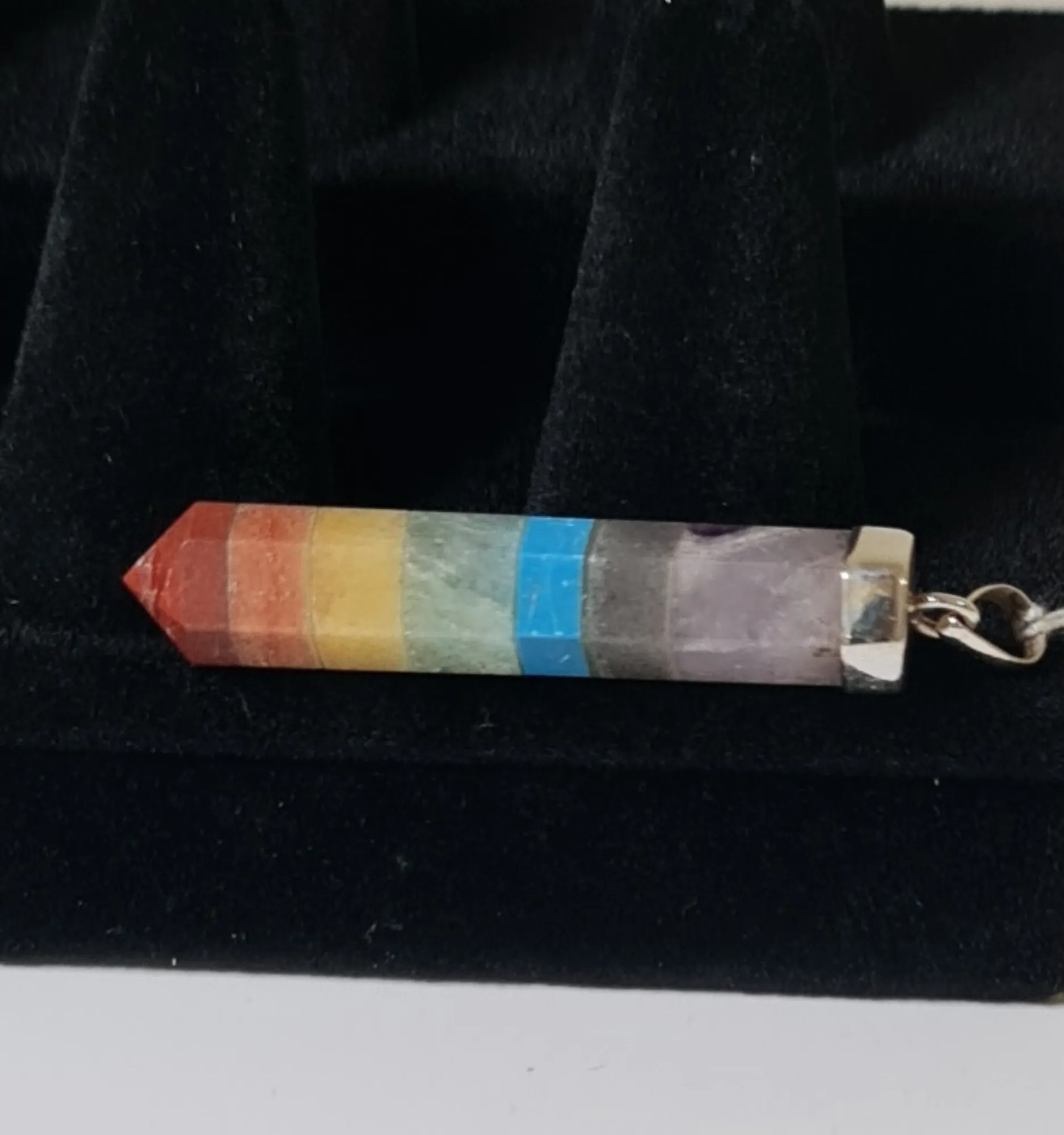 Colgante 7 Chakras Plata