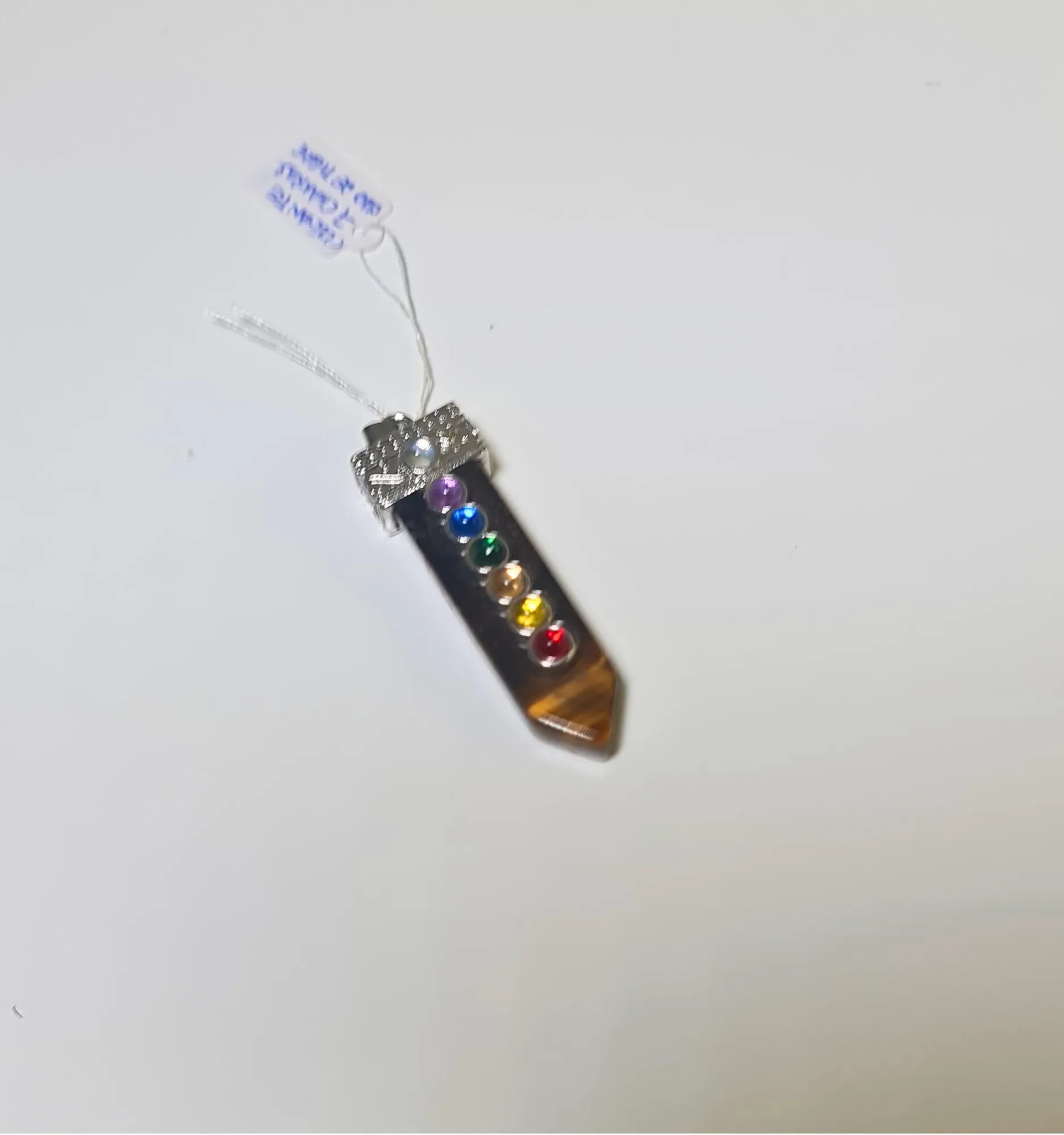 Colgante 7 chakras y Ojo de Tigre
