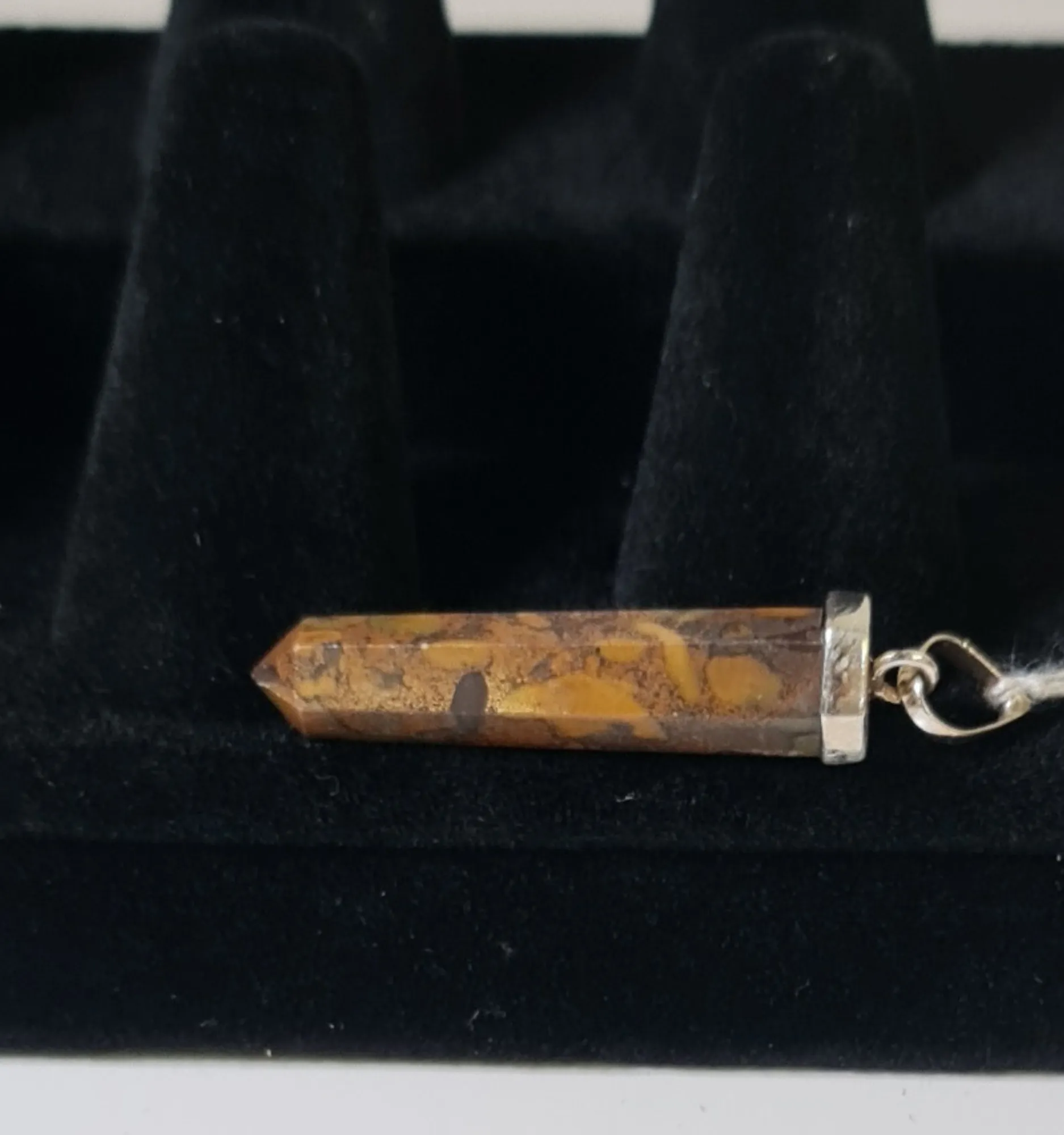 Colgante Jaspe Fruta Plata