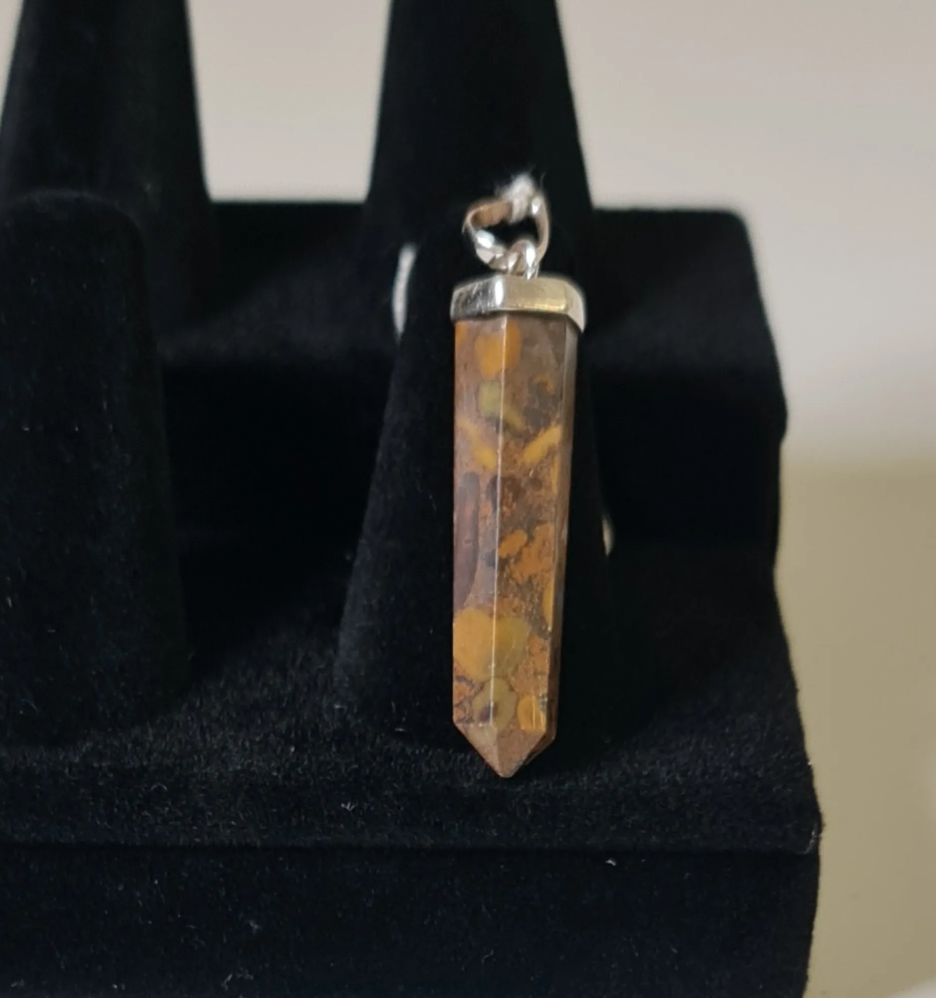 Colgante Jaspe Fruta Plata