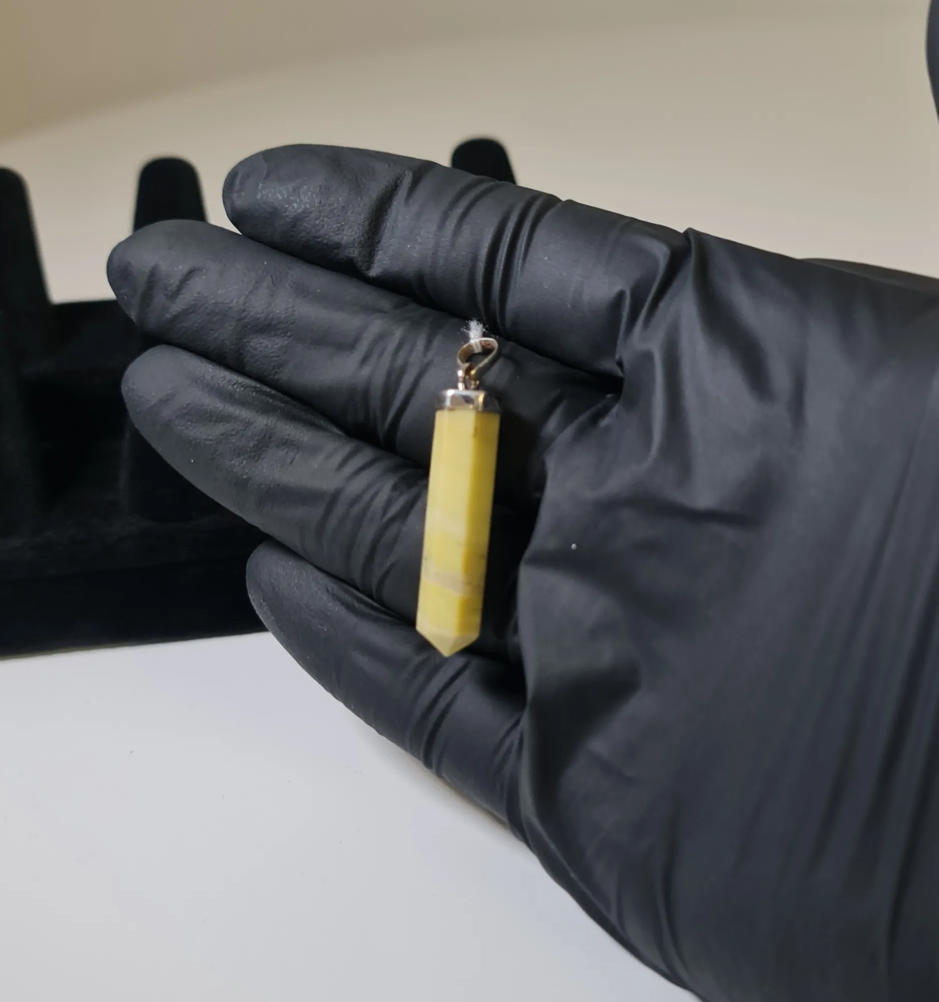 Colgante Serpentinita Plata