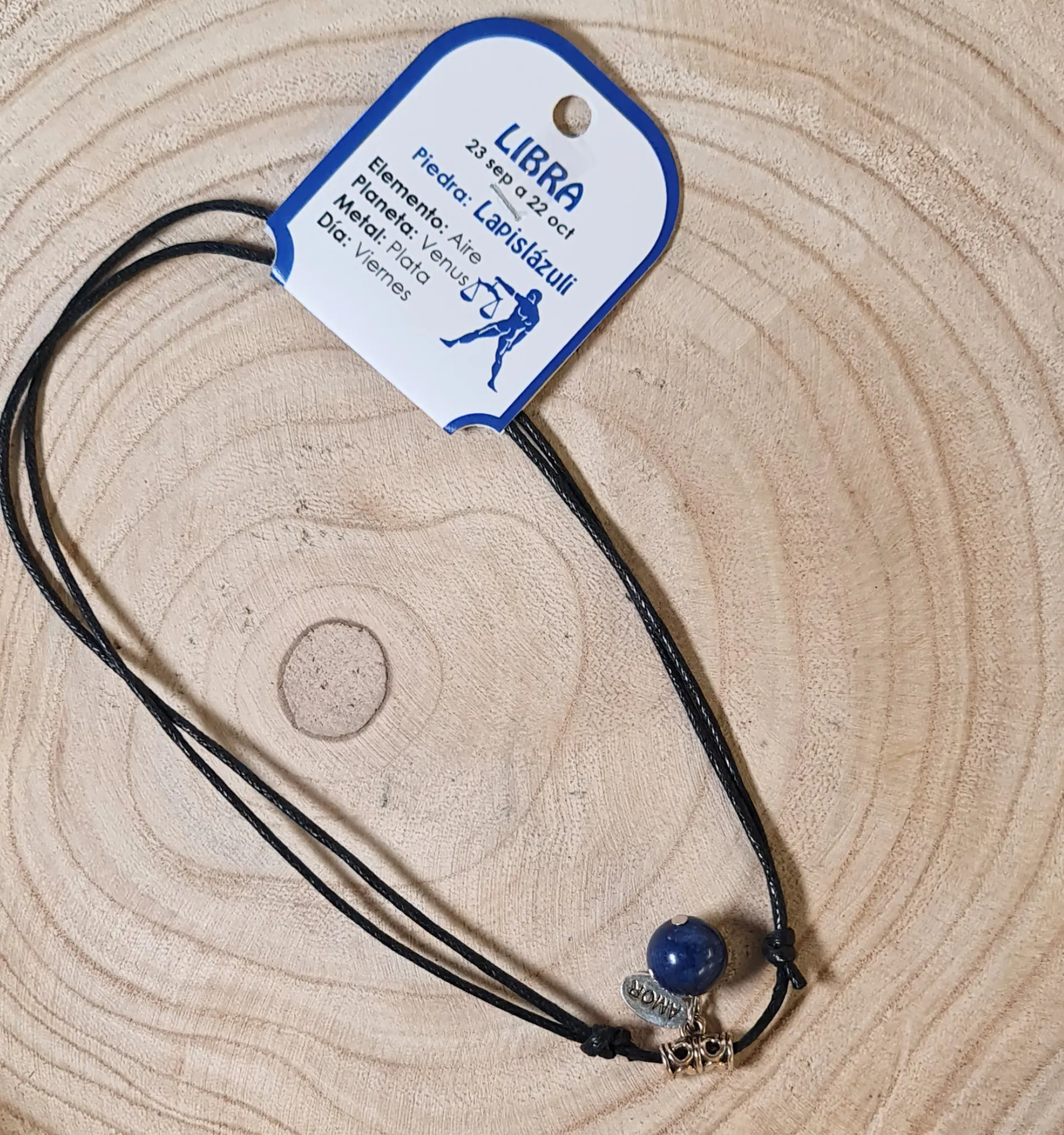 Collar Libra lapislázuli