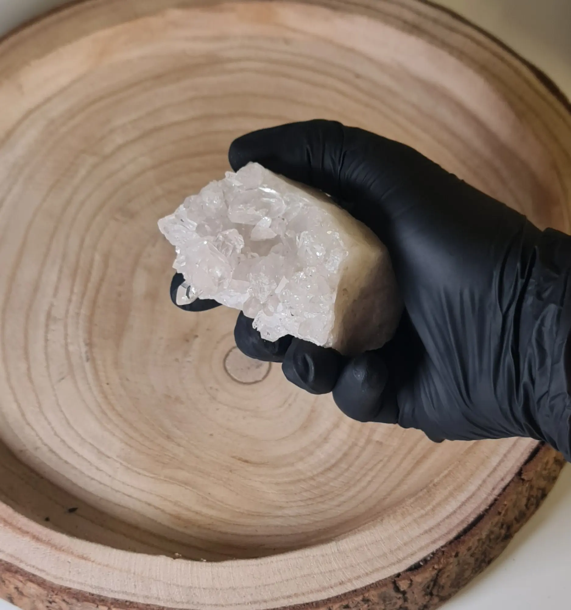 Drusa de cuarzo blanco 4