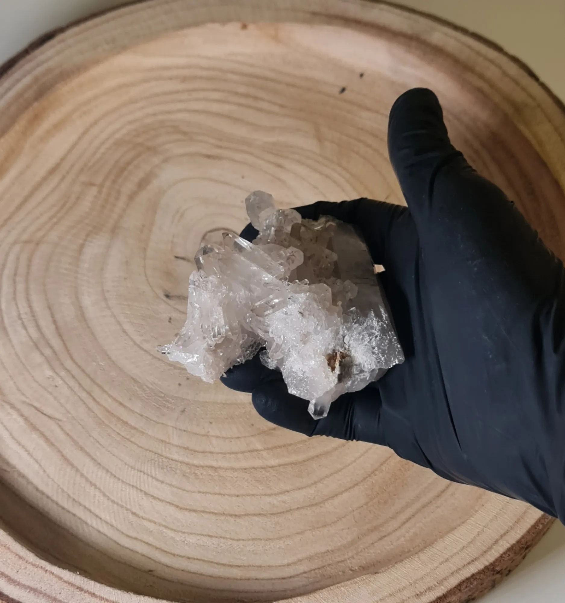 Drusa de cuarzo blanco 8