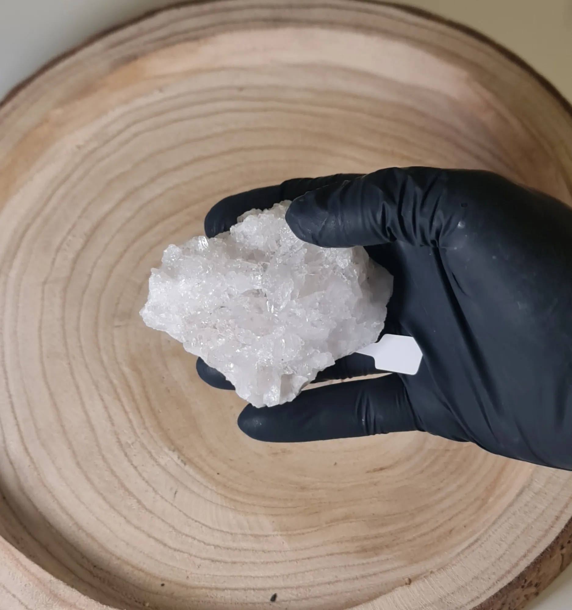 Drusa de cuarzo blanco 9