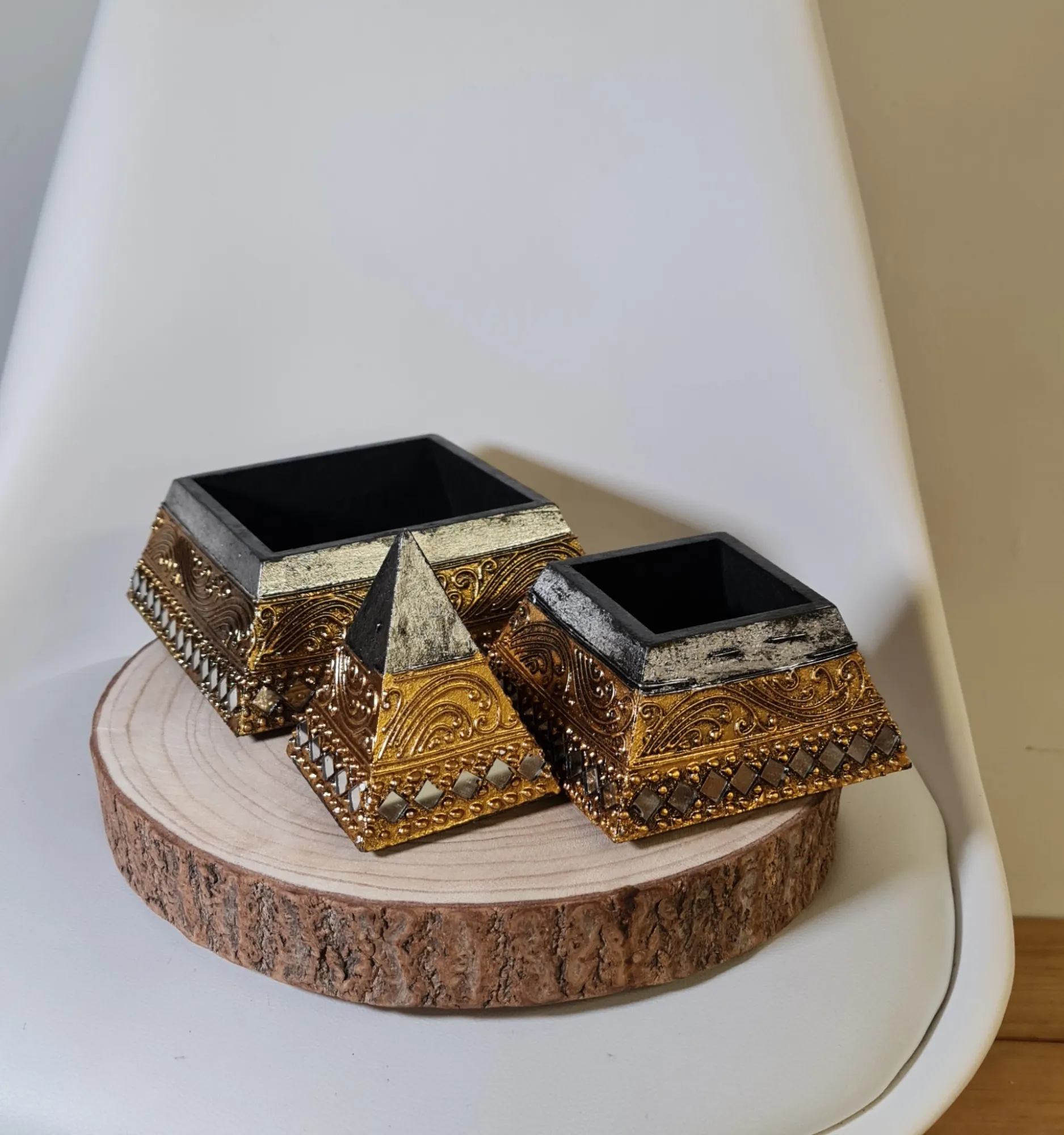 Joyero Madera Pirámide