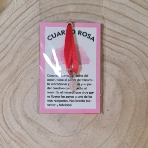 Lazo Rojo con Cuarzo Rosa