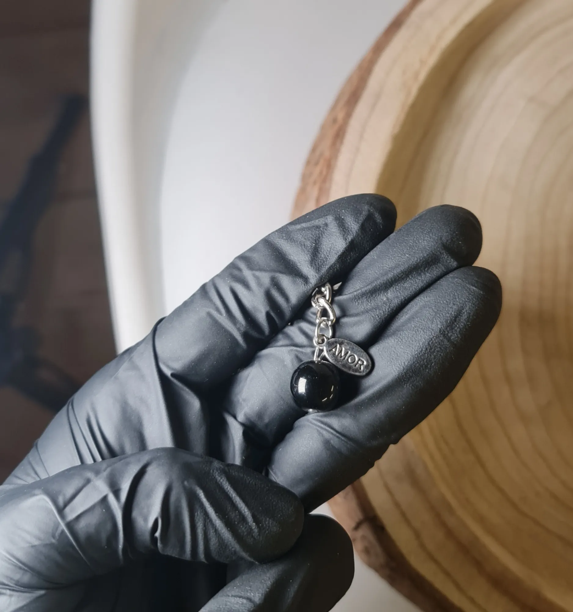 Llavero Capricornio ónix