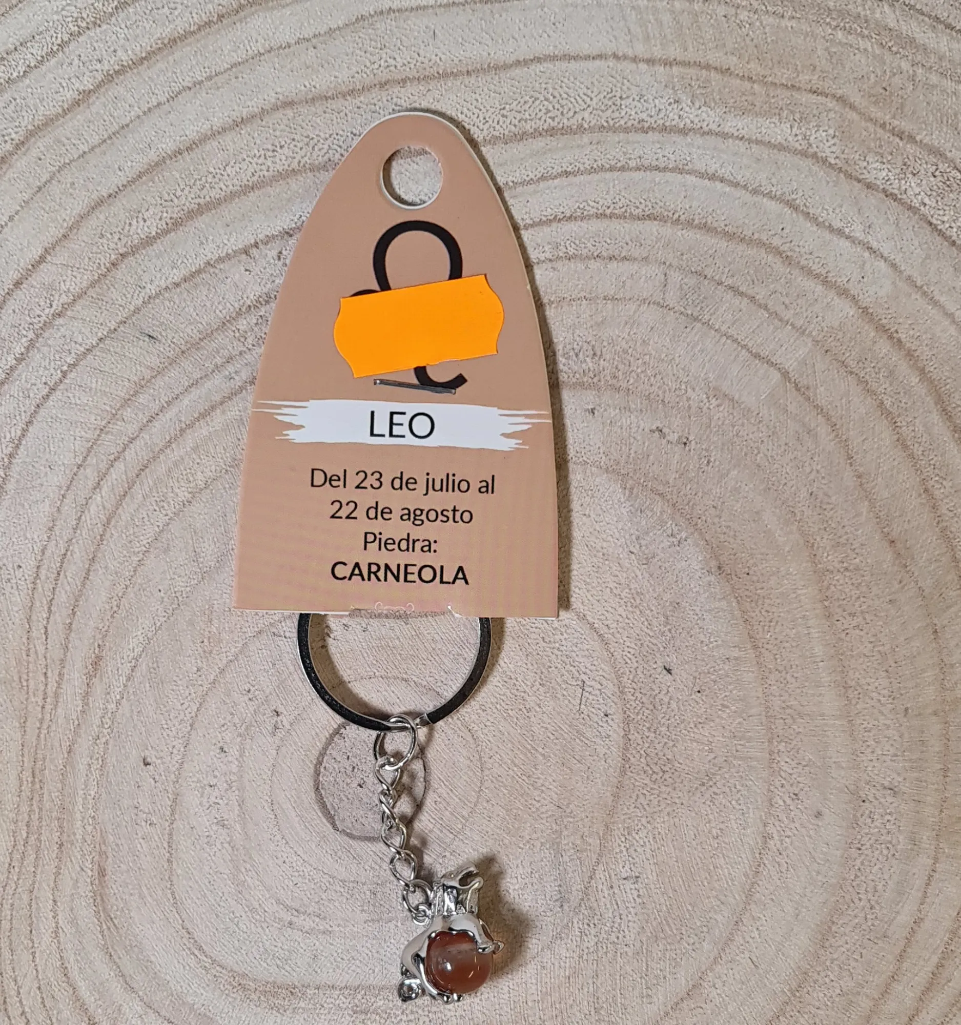 Llavero Leo carneola 2