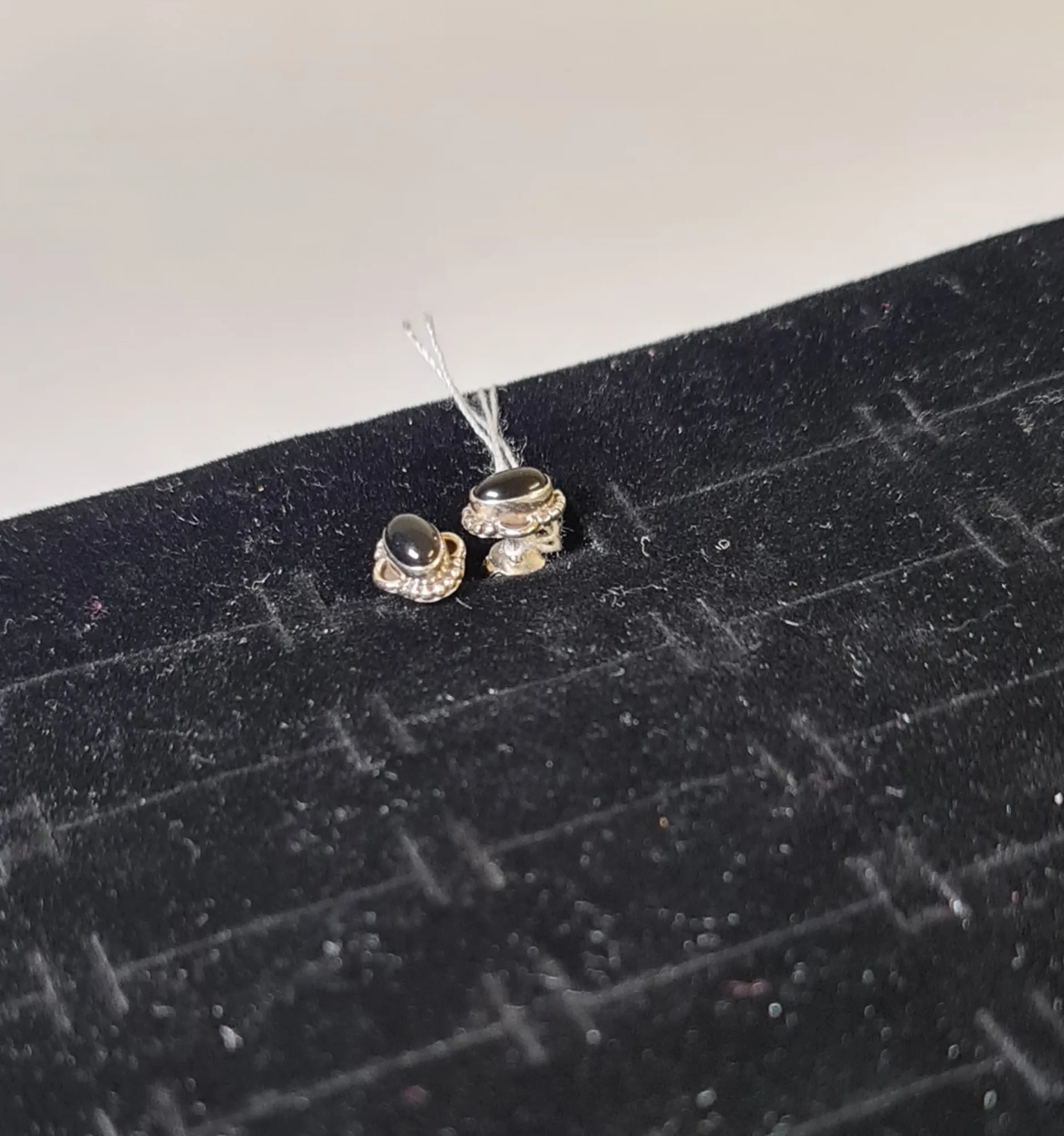 Pendiente Ágata Negra