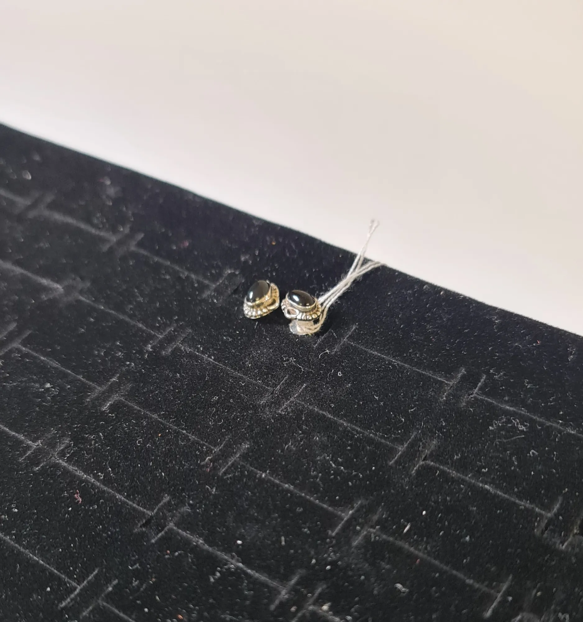 Pendiente Ágata Negra