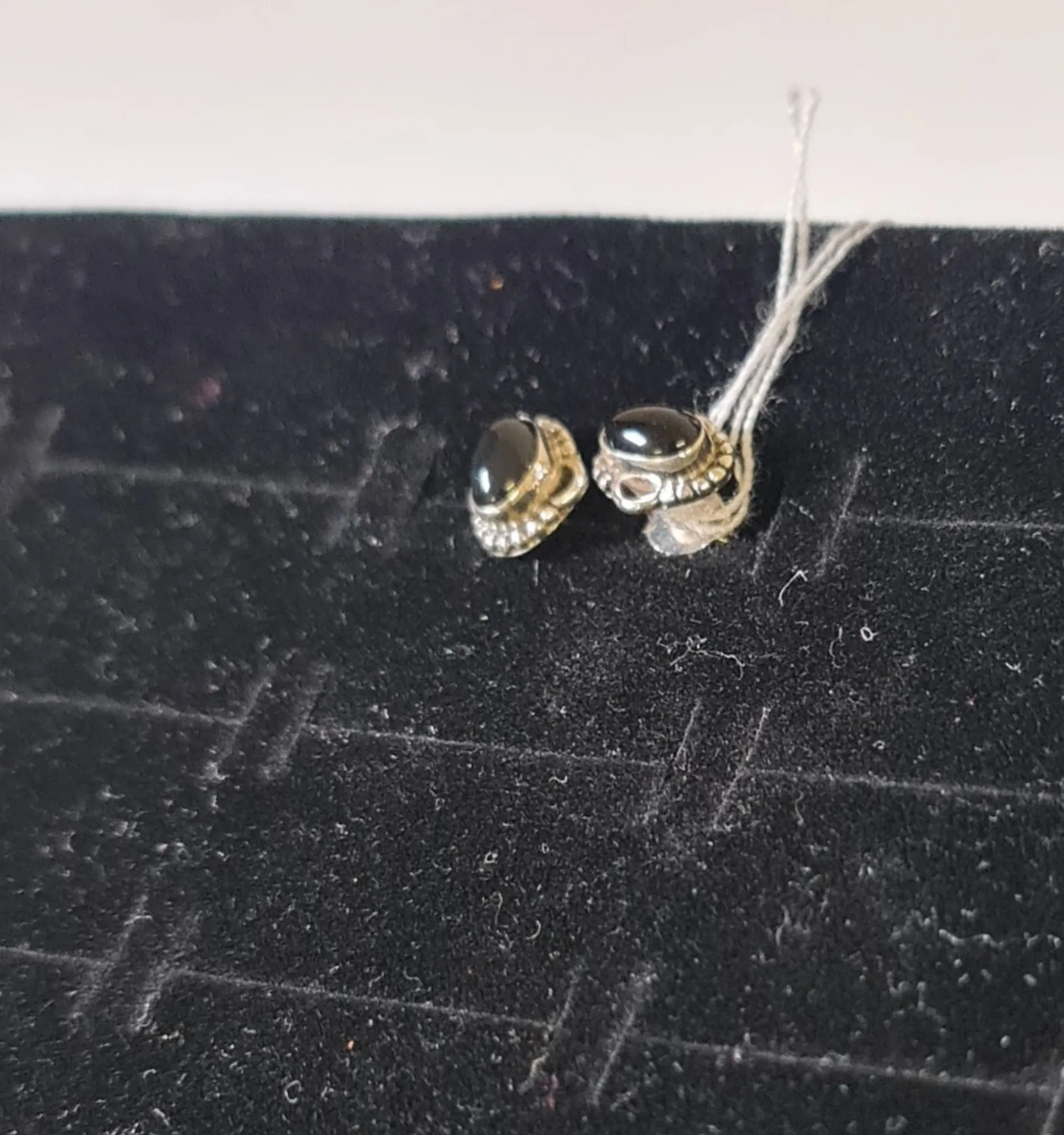 Pendiente Ágata Negra