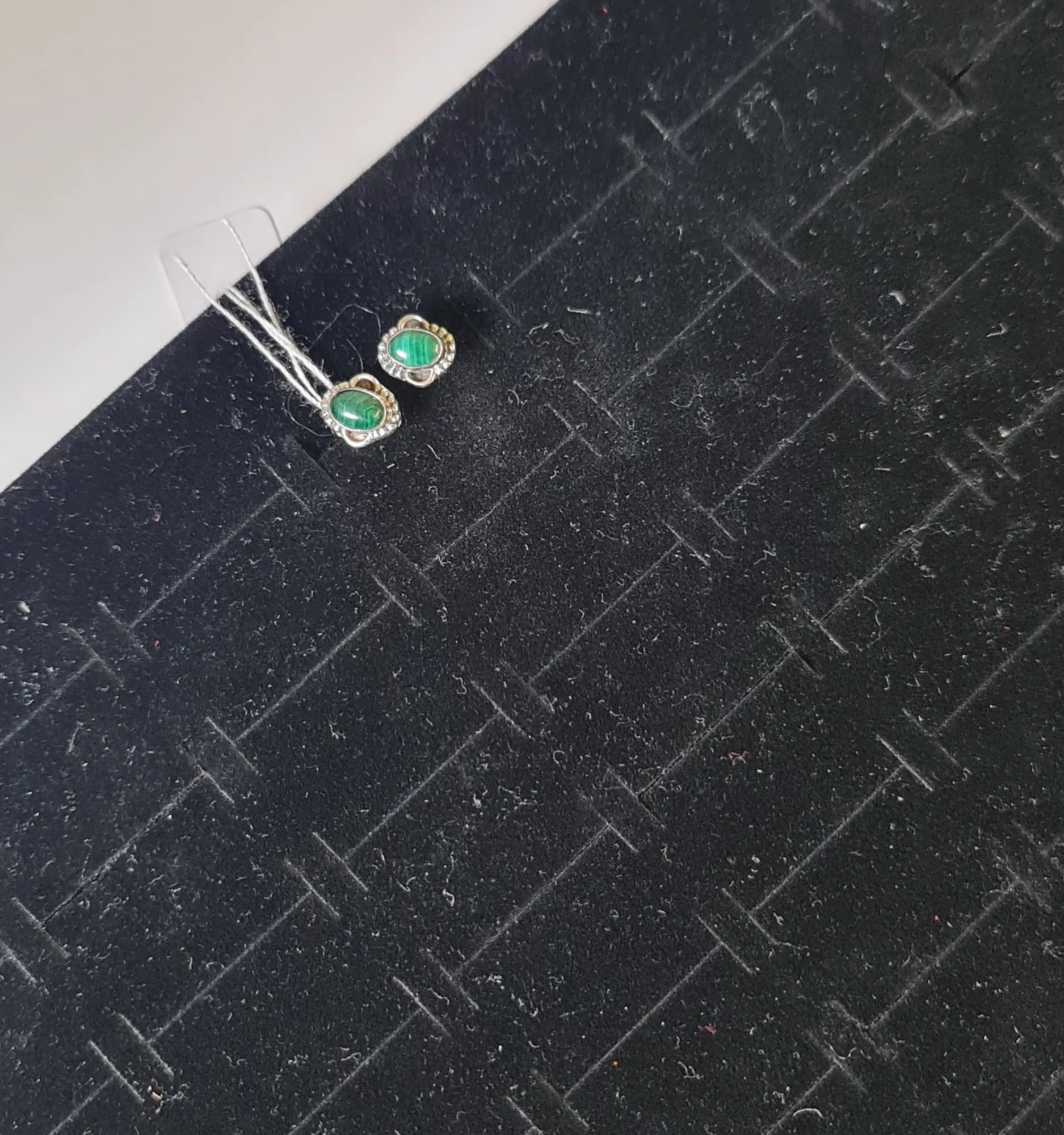 Pendientes Malaquita