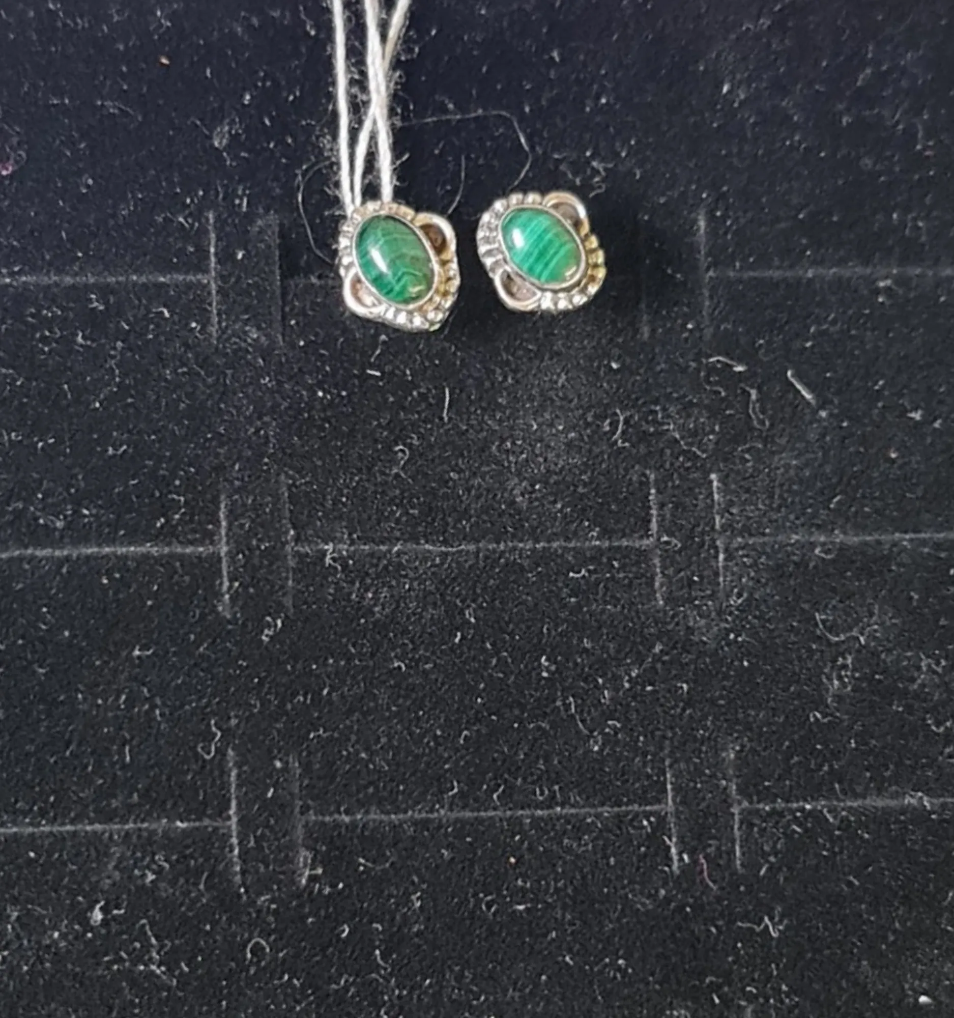 Pendientes Malaquita