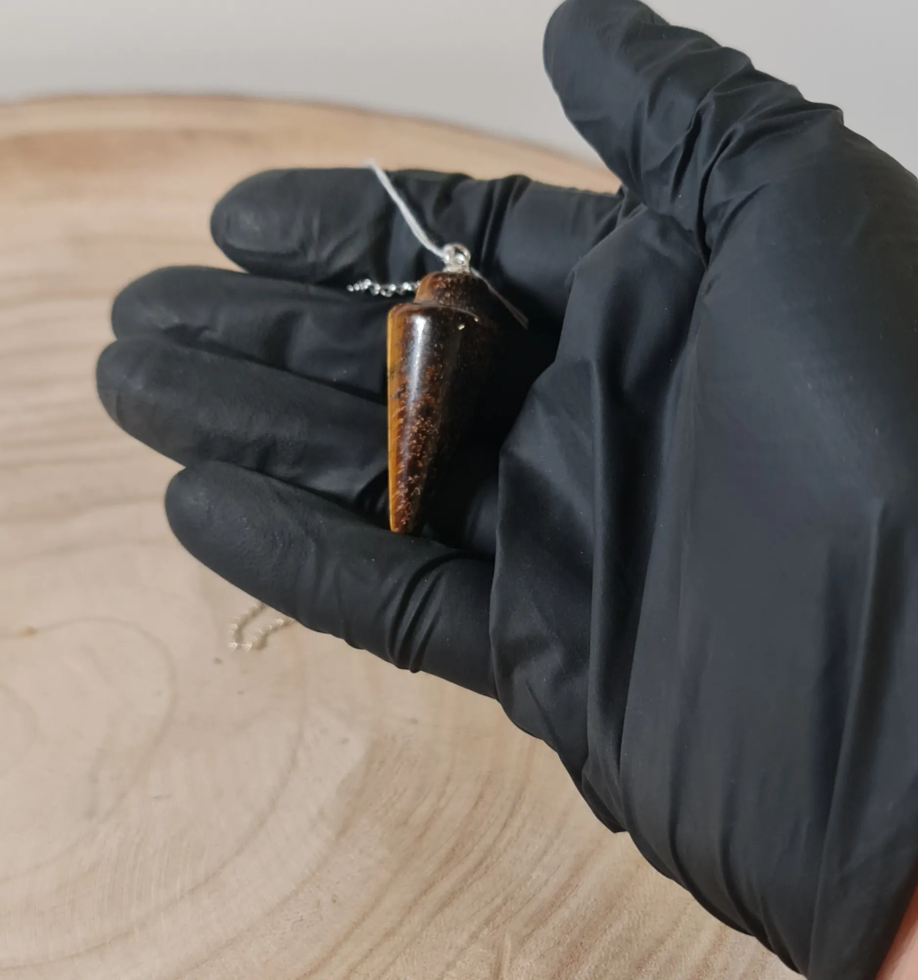 Péndulo gota ojo de tigre