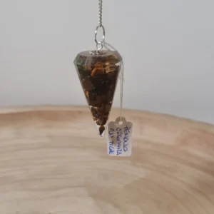 Péndulo orgonita ojo de tigre