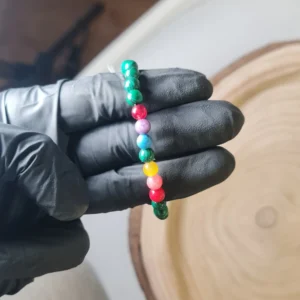 Pulsera 7 chakras malaquita