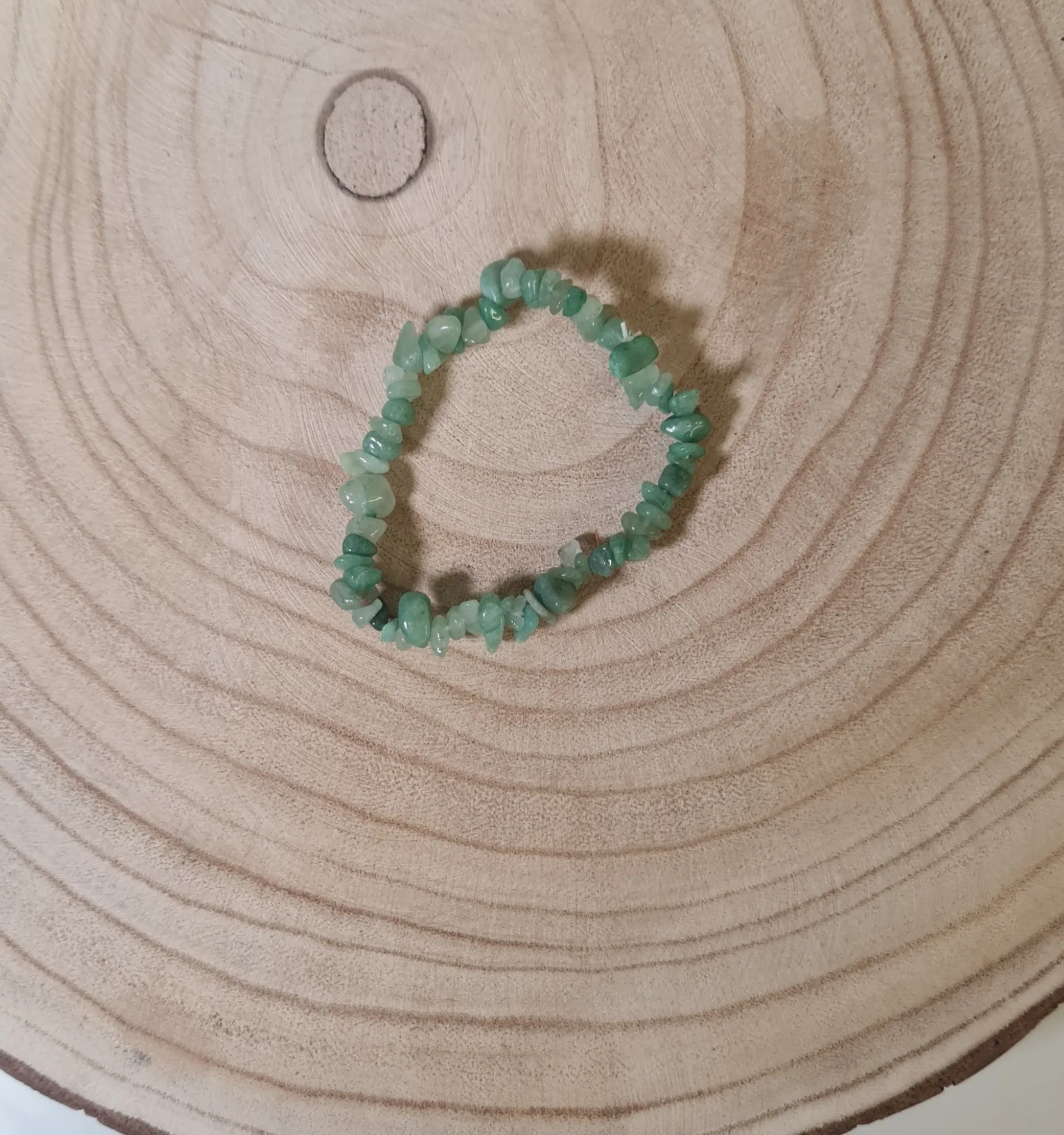 Pulsera Aventurina Verde Chips