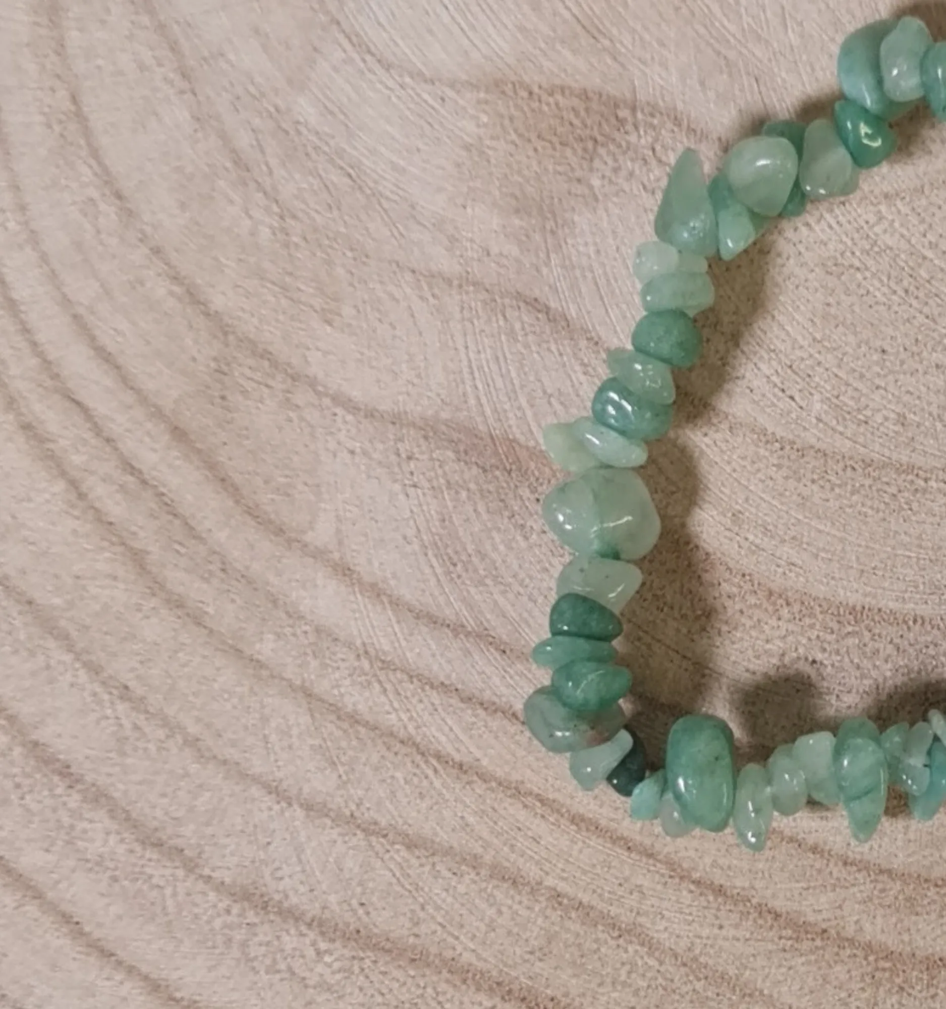 Pulsera Aventurina Verde Chips