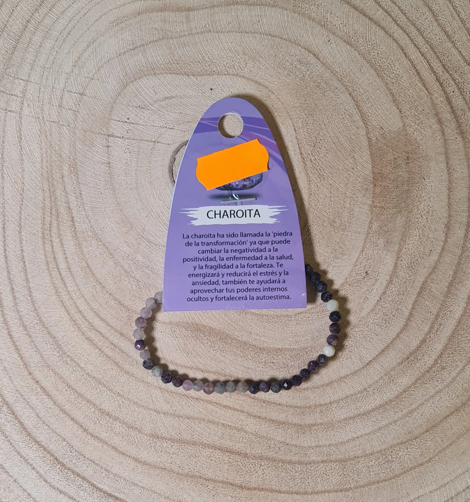 Pulsera Charoita Facetada