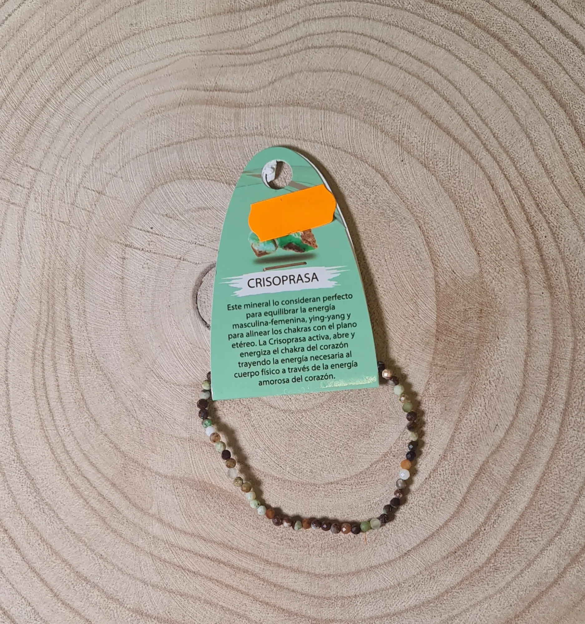 Pulsera Crisoprasa Facetada