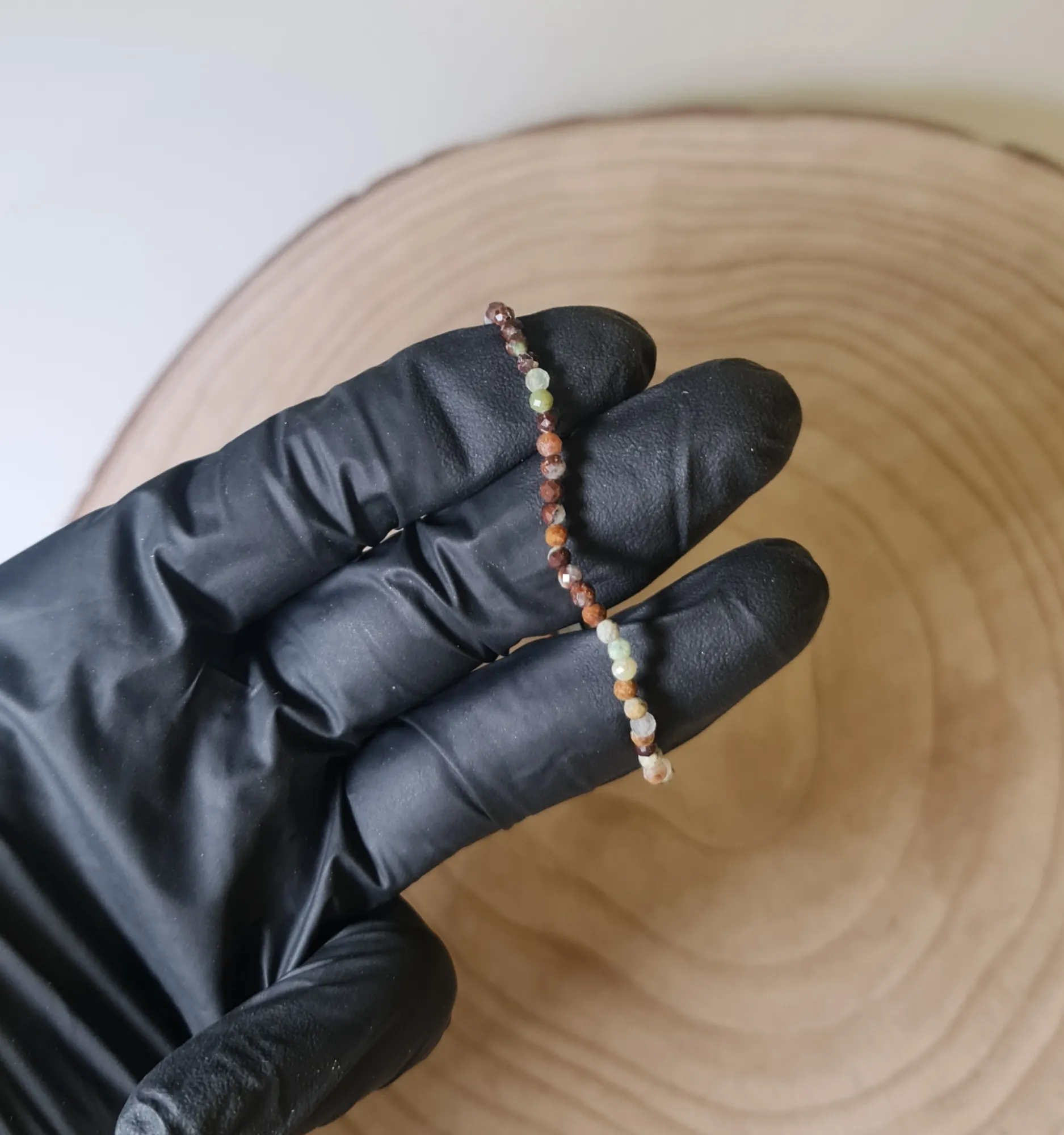 Pulsera Crisoprasa Facetada