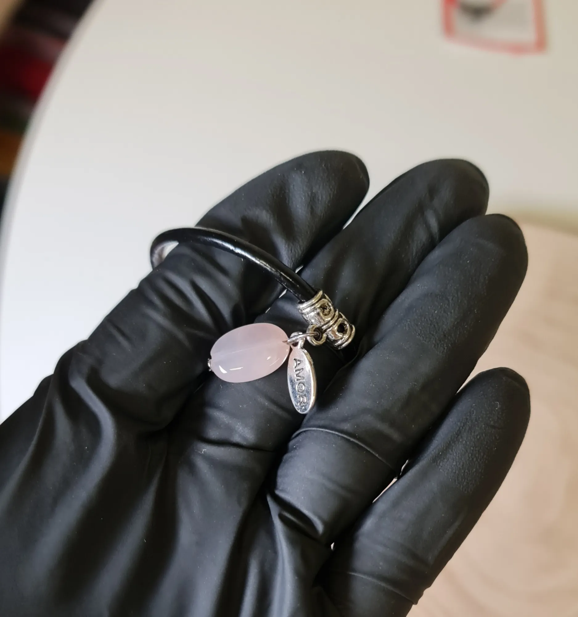 Pulsera Cuarzo Rosa Simple