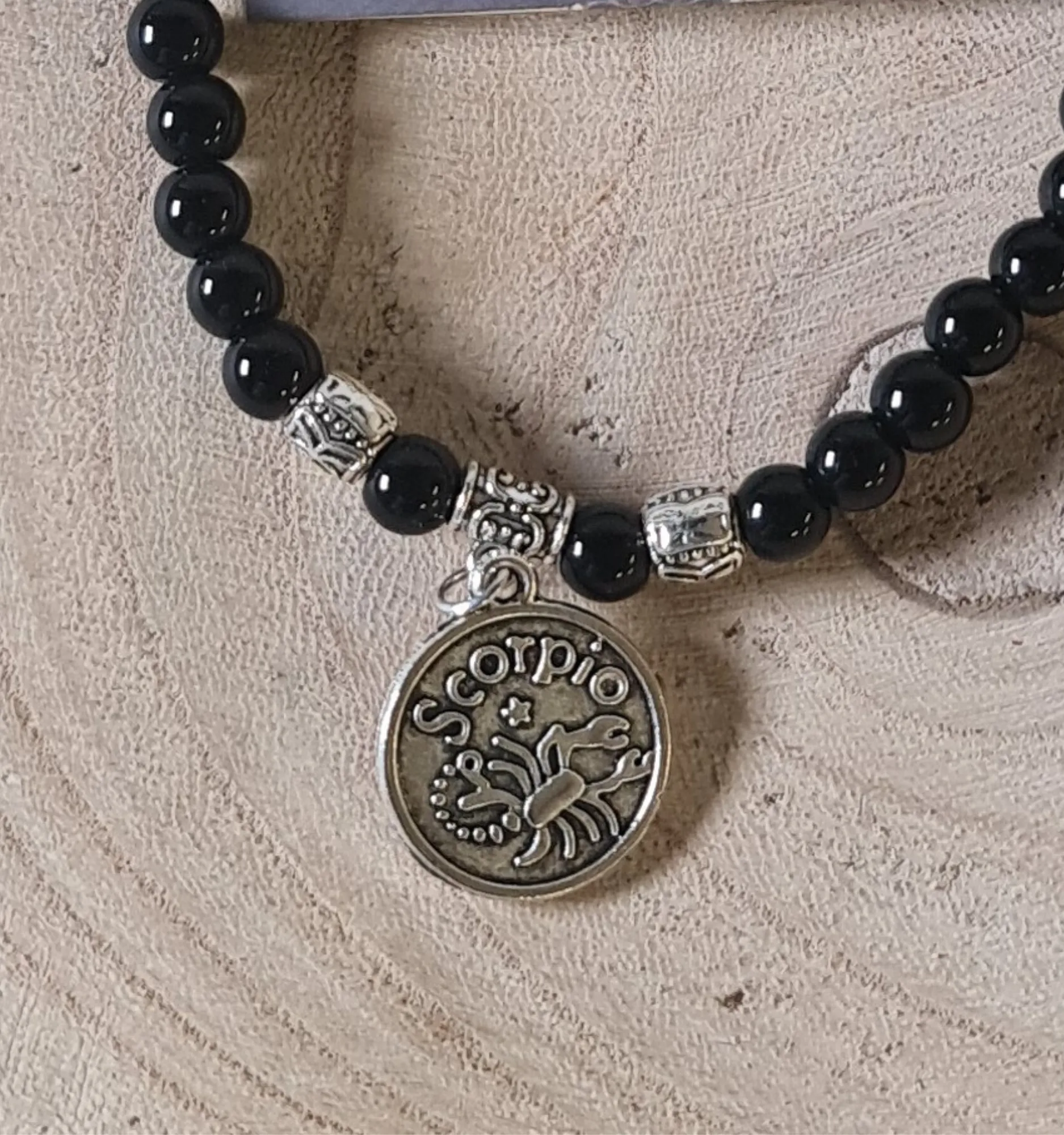 Pulsera Escorpio ónix