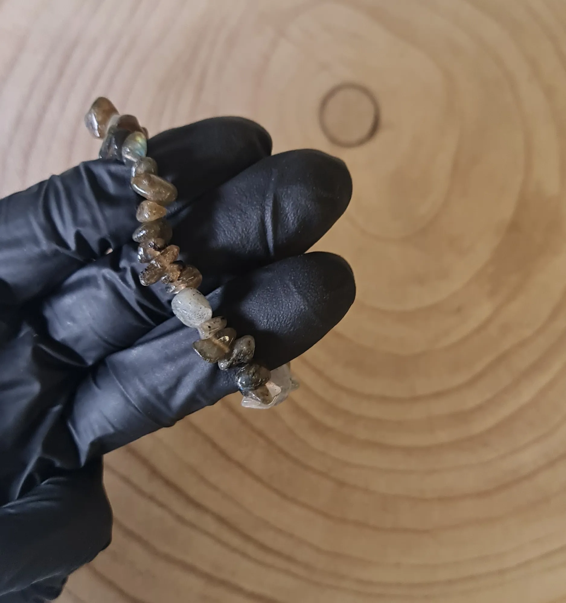 Pulsera Labradorita Chips